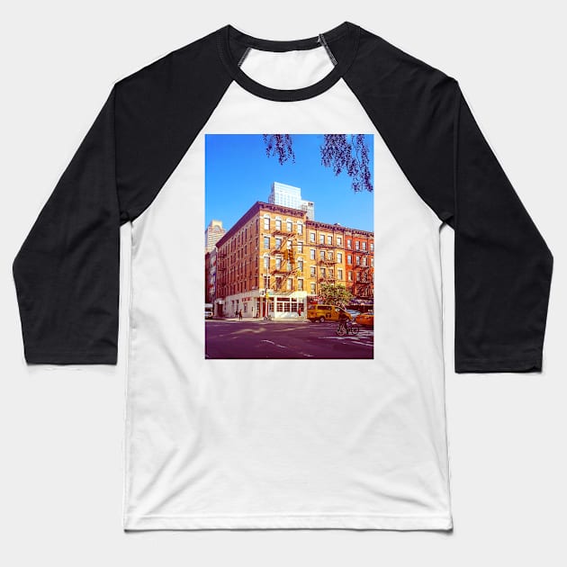 Hell’s Kitchen, Manhattan, NYC Baseball T-Shirt by eleonoraingrid